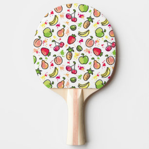 Raquete De Tênis De Mesa a mão tirada frutifica teste padrão
