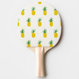 Raquete De Tênis De Mesa Abacaxis tropicais dourados