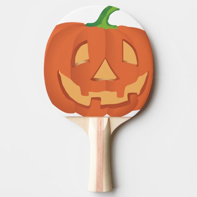 Raquete De Tênis De Mesa Abóbora para o Halloween 1 (Frente)