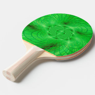 Raquete De Tênis De Mesa abstracção verde de néon