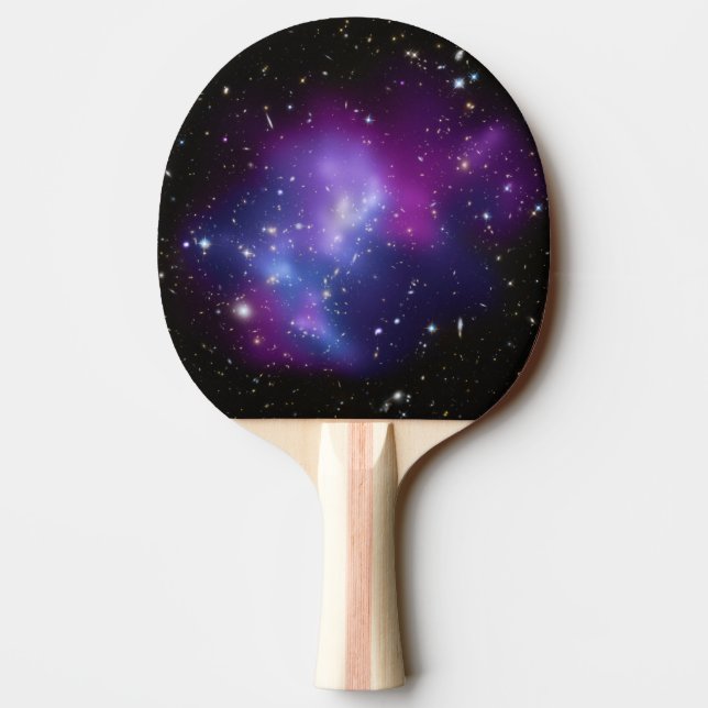 Raquete De Tênis De Mesa Aglomerado de Galáxia Roxa (Verso)