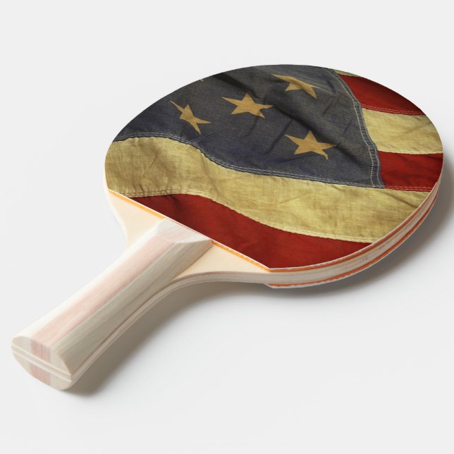 Raquete De Tênis De Mesa Bandeira Americana (Verso inclinado)