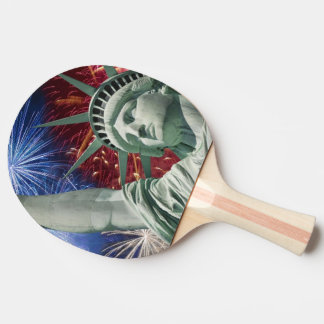 Raquete De Tênis De Mesa bandeira americana EUA
