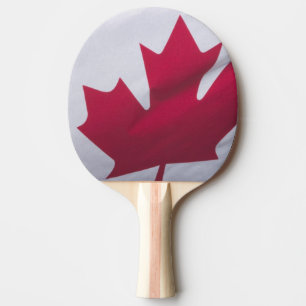 Raquete De Tênis De Mesa Bandeira Canadense.