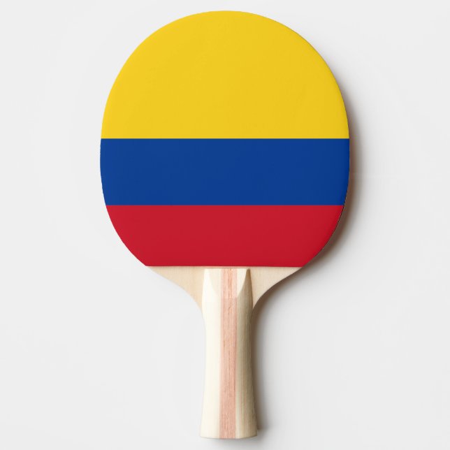 Raquete De Tênis De Mesa bandeira colombiana (Frente)