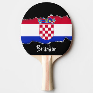 Raquete De Tênis De Mesa Bandeira croata