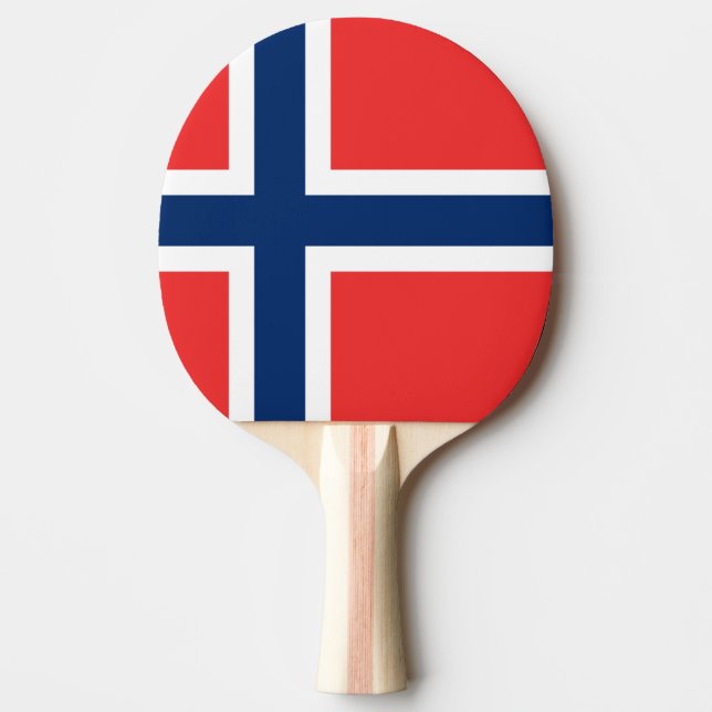 Raquete De Tênis De Mesa Bandeira da Noruega (Frente)