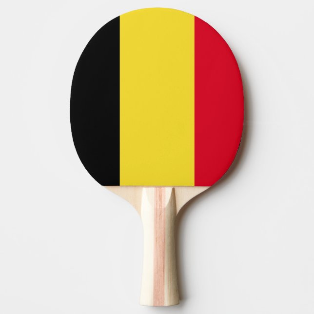 Raquete De Tênis De Mesa Bandeira de Bélgica (Frente)
