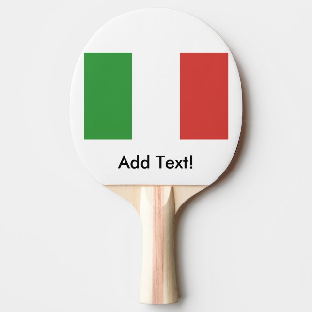 Raquete De Tênis De Mesa Bandeira de Italia (Frente)