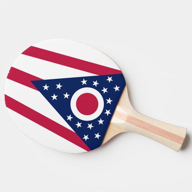 Raquete De Tênis De Mesa Bandeira do estado de Ohio (Lateral)