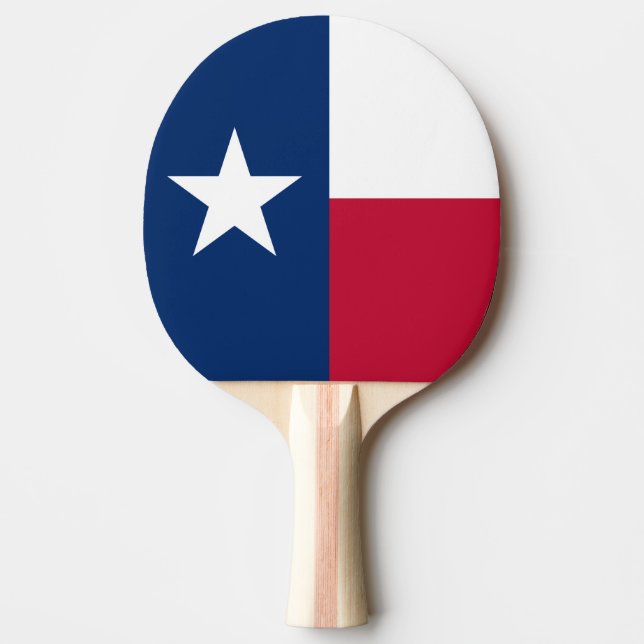 Raquete De Tênis De Mesa Bandeira do Estado do Texas (Frente)