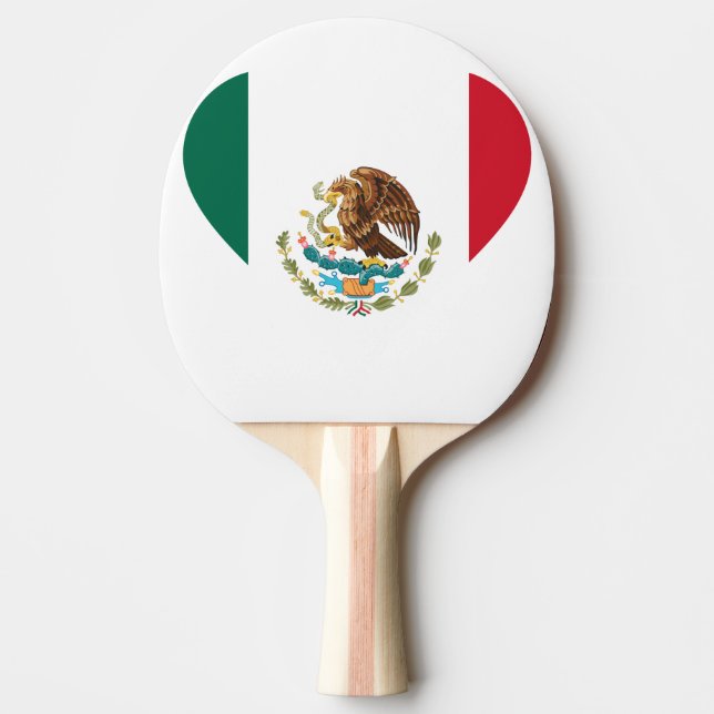 Raquete De Tênis De Mesa Bandeira mexicana (Frente)