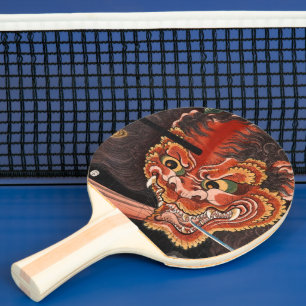Raquete De Tênis De Mesa Belas artes do rei Shutendoji de Yokai Oni do