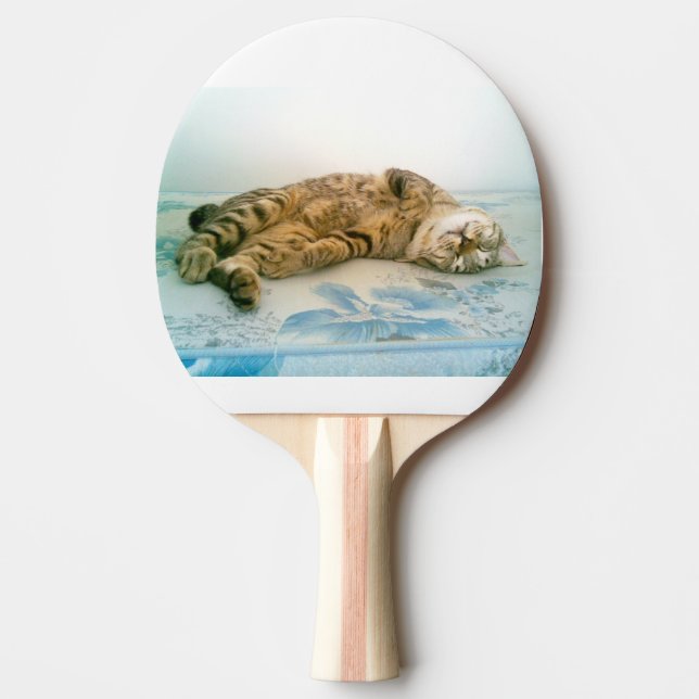 Raquete De Tênis De Mesa bobtail japonês marrom tabby (Frente)