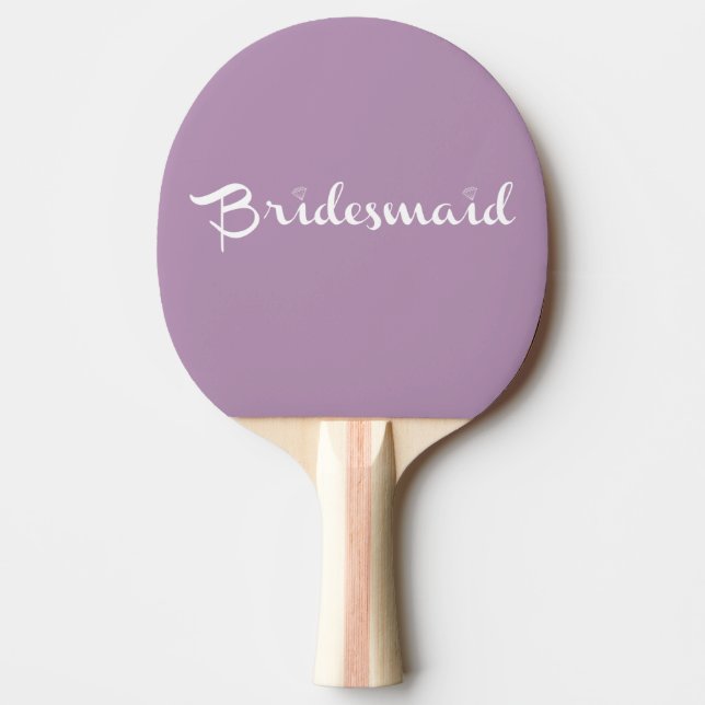 Raquete De Tênis De Mesa Bridesmaid White Em Lilac (Frente)