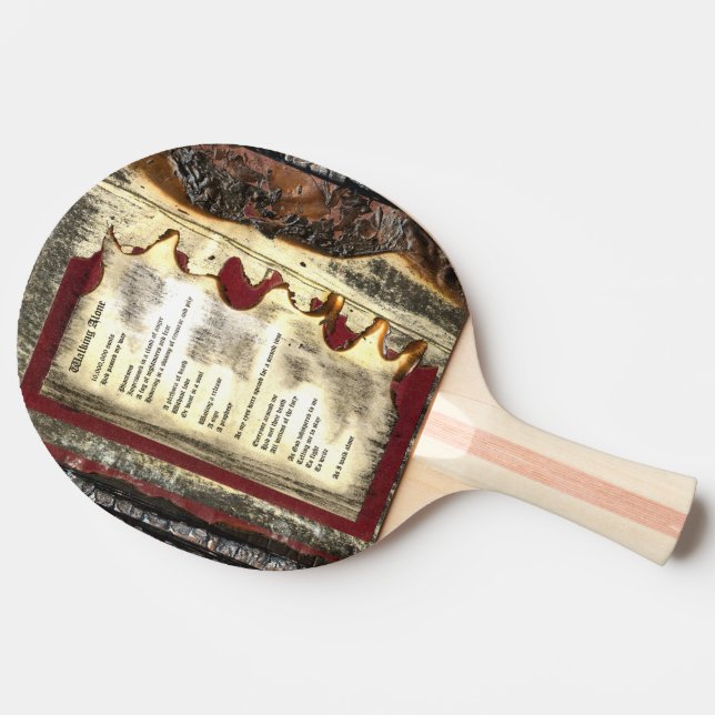 Raquete De Tênis De Mesa Caminhando Sozinho (Lateral)