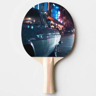 Raquete De Tênis De Mesa Carro vintage da movimentação do oceano