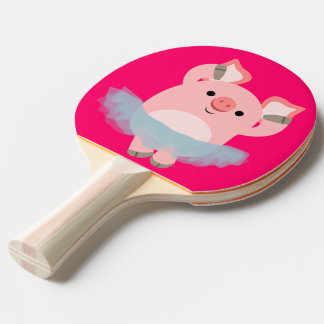 Raquete De Tênis De Mesa Cartoon Ballerina Ping Pong Pong Paddle