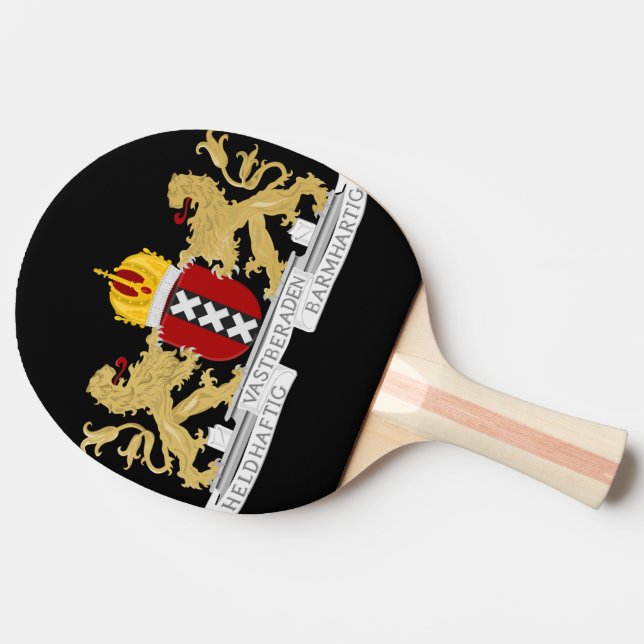 Raquete De Tênis De Mesa Casaco de armas de Amesterdã (Lateral)