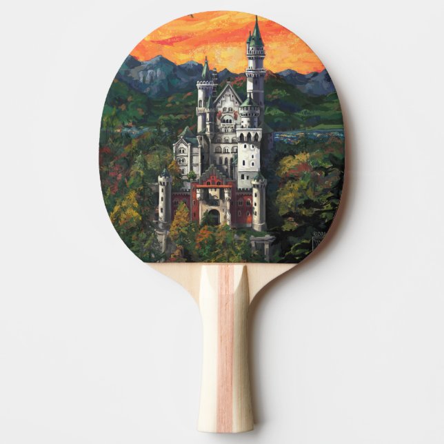 Raquete De Tênis De Mesa Castelo Schloss Neuschwanstein (Frente)