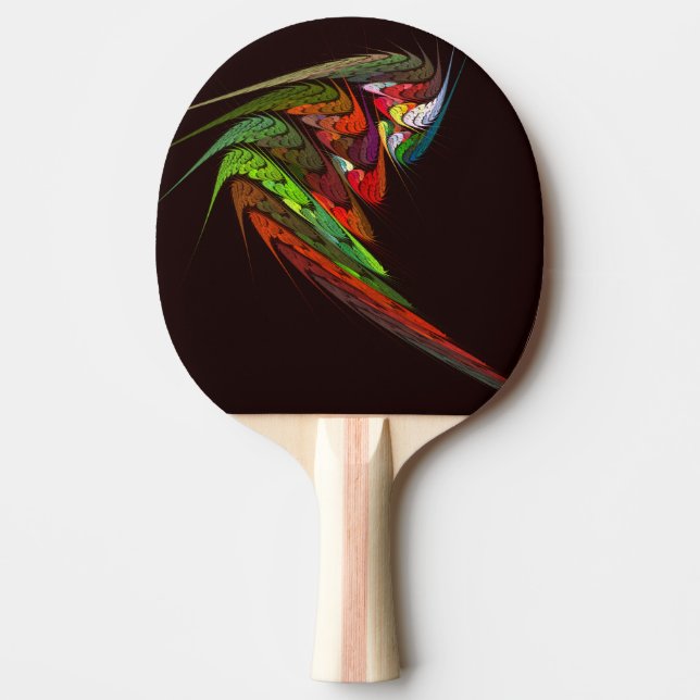 Raquete De Tênis De Mesa Chameleon Abstrato Art (Frente)