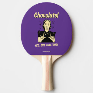 Raquete De Tênis De Mesa Chocolate: O tamanho é importante