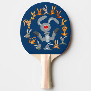 Raquete De Tênis De Mesa Coelhos de desenho animado Mandala Ping Pong Pong