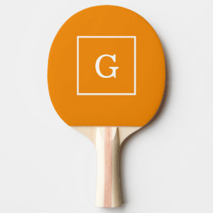 Raquete De Tênis De Mesa Cor - de - laranja branco moldado inicialmente Mon