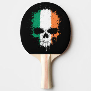 Raquete De Tênis De Mesa Crânio do Splatter do gotejamento de Ireland