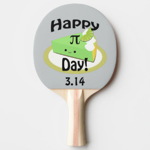 Raquete De Tênis De Mesa Dia do Pi Feliz e Fofo
