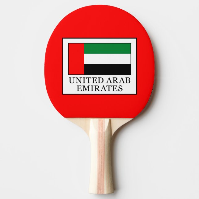 Raquete De Tênis De Mesa Emirados Árabes Unidos (Frente)