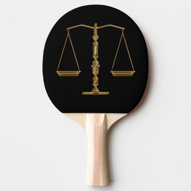 Raquete De Tênis De Mesa Escalas de Personalizable | do símbolo de justiça (Frente)