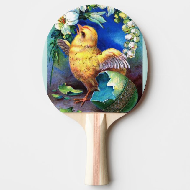 Raquete De Tênis De Mesa Falln um pintinho do felz pascoa (Frente)