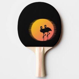 Raquete De Tênis De Mesa Flamingo Tranquilidade ao Pôr do Sol