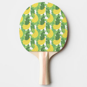 Raquete De Tênis De Mesa Folhas da banana e teste padrão da fruta