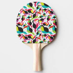 Raquete De Tênis De Mesa fundo toucan exótico do pássaro de Brasil