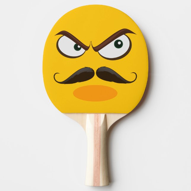 Raquete De Tênis De Mesa Furry Yellow Emoji (Frente)