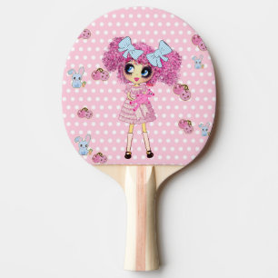 Raquete De Tênis De Mesa Garota Kawaii PinkyP, garota bonita