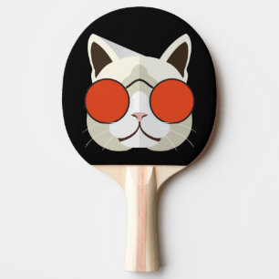 Raquete De Tênis De Mesa Gato legal nos óculos de sol