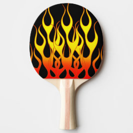 Raquete De Tênis De Mesa Gráficos de Chama Amarela Laranja