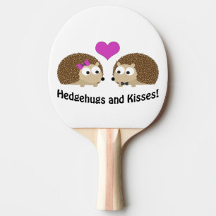 Raquete De Tênis De Mesa Hedgehugs e amor do ouriço dos beijos