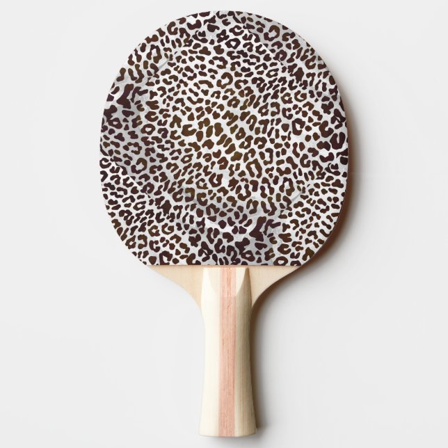 Raquete De Tênis De Mesa Impressão de Chocolate Leopardo (Verso)