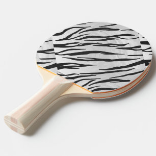 Raquete De Tênis De Mesa Impressão de Tigre Preto e Branco