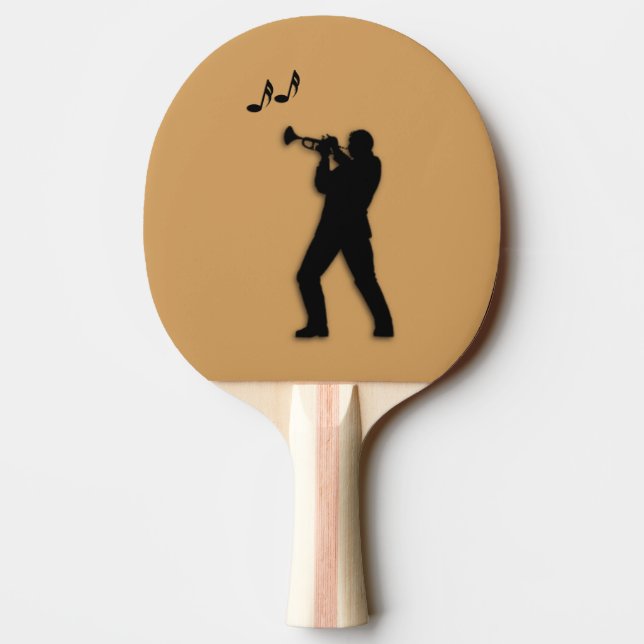 Raquete De Tênis De Mesa Jogador de Trompete (Verso)