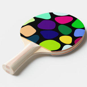 Raquete De Tênis De Mesa Mosaico de pedra plana colorida I + suas ideias