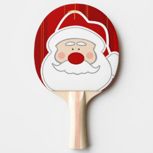 Raquete De Tênis De Mesa Natal Humor de Papai Noel