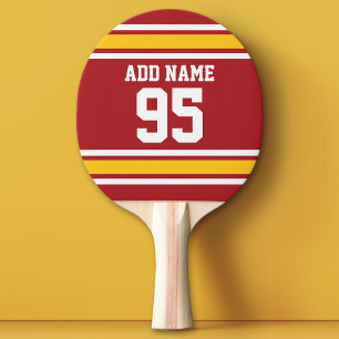 Raquete De Tênis De Mesa Número de Nome Personalizado de Futebol de Jersey