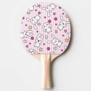 Raquete De Tênis De Mesa o kawaii listra o teste padrão