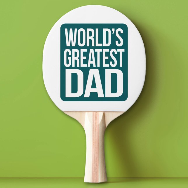Raquete De Tênis De Mesa O maior Pai do mundo (Custom Ping Pong Paddle for Dad)