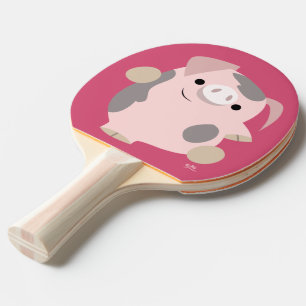 Raquete De Tênis De Mesa Pá bonito de Pong do sibilo do porco da dança do